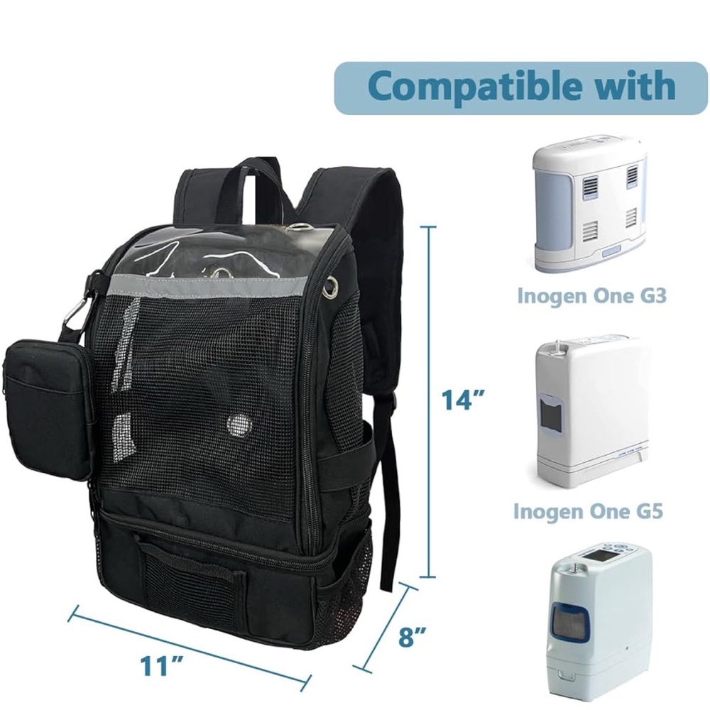 Versatile Black Mesh Backpack for Men